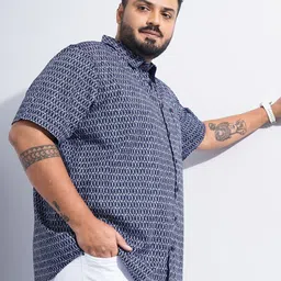 Hardsoda by The Indian Garage Co Geometric Printed Casual Shirt-image-24