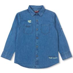 Gini and Jony Boys Regular Fit Spread Collar Long Sleeve Denim Casual Shirt-picture-19