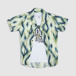 CAVIO Boys Comfort Graphic Printed Casual Shirt With T-shirt-picture-22