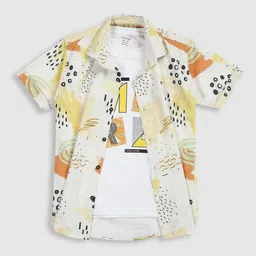 CAVIO Boys Comfort Opaque Printed Casual Shirt-image-66