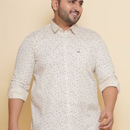 John Pride Plus Size Floral Printed Pure Cotton Shirt-picture-39