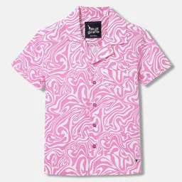 Blue Giraffe Boys Opaque Printed Casual Shirt-picture-24