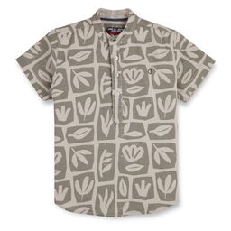 Gini and Jony Boys Mandarin Collar Opaque Printed Cotton Casual Shirt-image-66