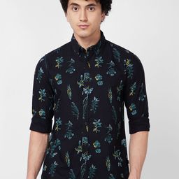 SPYKAR Floral Printed Cotton Casual Shirt-picture-9