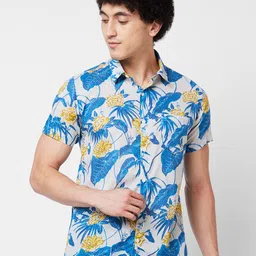SPYKAR Floral Printed Cotton Casual Shirt-image-39