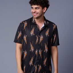 GO DEVIL Animal Printed Casual Regular Fit Shirt-image-17