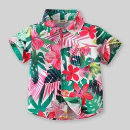 INCLUD Boys Classic Floral Printed Cotton Casual Shirt-image-14