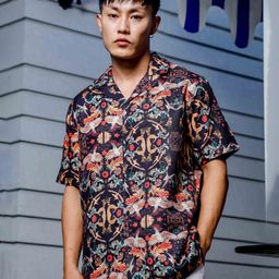 House of Koala Unisex Classic Floral Opaque Printed Casual Shirt-image-69