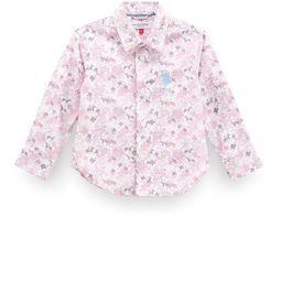 U.S. Polo Assn. Kids Boys Classic Floral Printed Twill Pure Cotton Casual Shirt-image-75