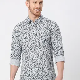 VALEN CLUB Slim Fit Floral Printed Cotton Casual Shirt-picture-8
