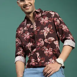 SHOWOFF Men Standard Slim Fit Floral Printed Casual Shirt-picture-30