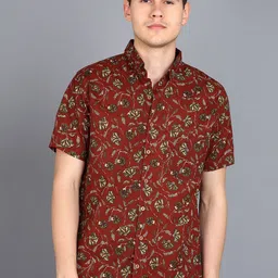 BLOCKS OF INDIA Comfort Floral Opaque Floral Printed Casual Shirt-image-19