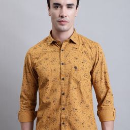 Cantabil Comfort Floral Printed Opaque Cotton Casual Shirt-image-81