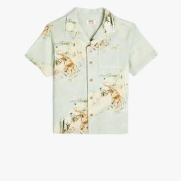 Koton Boys Floral Printed Spread Collar Short Sleeves Cotton Casual Shirt-image-93