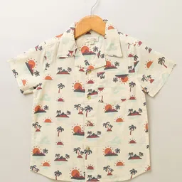 Sweetlime By AS Boys Standard Floral Opaque Printed Casual Shirt-30
