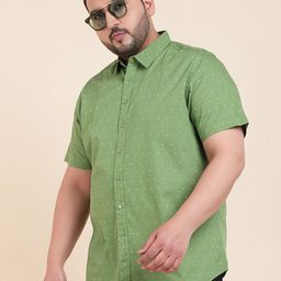 Sztori Classic Short Sleeves Spread Collar Cotton Opaque Printed Casual Shirt-picture-20