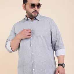 Sztori Printed Spread Collar Casual Shirt-image-22