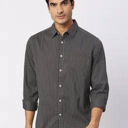 VALEN CLUB Striped Slim Fit Opaque Cotton Casual Shirt-picture-29