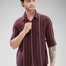 SPYKAR Men Slim Fit Striped Casual Shirt-picture-40