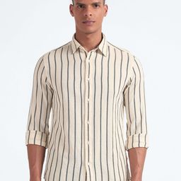 Flying Machine Slim Fit Striped Casual Shirt-picture-49