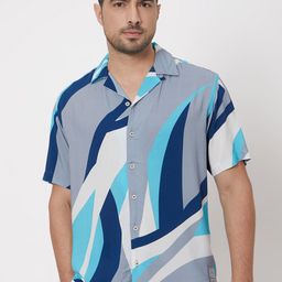 Mufti Striped Regular Fit Shirt-image-47