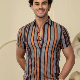 BAESD Men Standard Opaque Striped Casual Shirt-picture-28