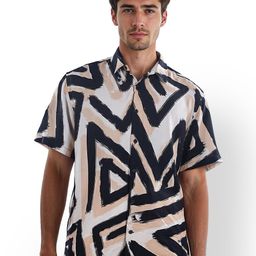 Celio Men Classic Opaque Striped Casual Shirt-image-85