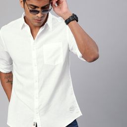 Fab Star Men Semi Sheer Casual Shirt-image-75