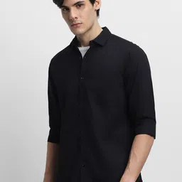 Fab Star Men Semi Sheer Casual Shirt-image-90