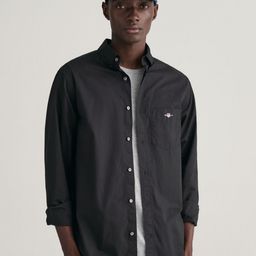 GANT Solid Spread Collar Regular Fit Shirt-24