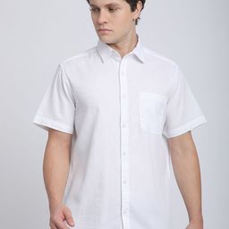 R&B Men Spread Collar Textured Cotton Casual Shirt-picture-48