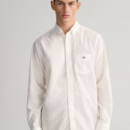 GANT Solid Button Down Regular Fit Shirt-picture-17