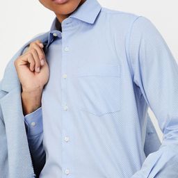 max Geometric Self Design Spread Collar Long Sleeves Cotton Casual Shirt-picture-5
