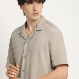 THE BEAR HOUSE Self Design Regular Fit Casual Shirt-image-48