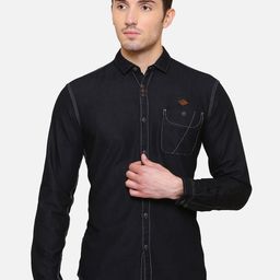 Kuons Avenue Men Black Smart Slim Fit Casual Shirt-image-78