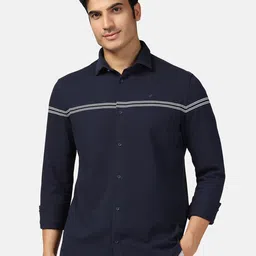 Blackberrys Straight Self Design Cotton Casual Shirt-image-24