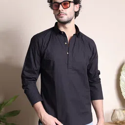 MIDAV Men Classic Opaque Casual Shirt-image-51