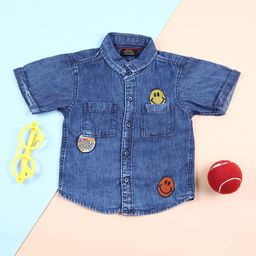 V-Mart Unisex Kids Classic Cotton Opaque Casual Shirt-picture-22