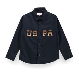 U.S. Polo Assn. Kids Boys Classic Fit Typograpy Embroidered Opaque Casual Shirt-picture-17