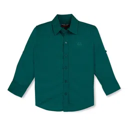 Gini and Jony Boys Spread Collar Cotton Classic Regular Fit Casual Shirt-image-11