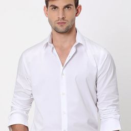 Mufti Spread Collar Slim Fit Formal Shirt-image-66