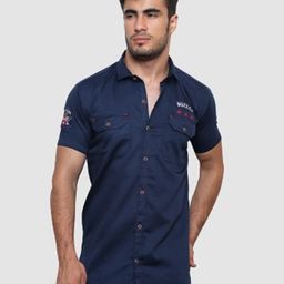 VILLAIN India Slim Fit Spread Collar Satin Casual Shirt-image-29