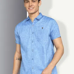Kuons Avenue Smart Spread Collar Slim Fit Casual Shirt-image-100