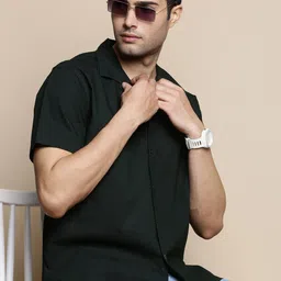 INVICTUS Club Slim Fit Cuban Collar Cotton Shirt-picture-26