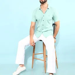 Crimsoune Club Men Classic Slim Fit Opaque Casual Shirt-picture-5