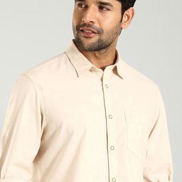 Indian Terrain Men Classic Slim Fit Opaque Casual Shirt-picture-6