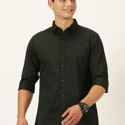 Mast & Harbour Classic Slim Fit Pure Cotton Casual Shirt-image-95
