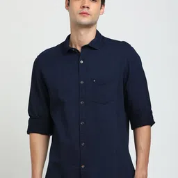 Turtle Relaxed Slim Fit Spread Collar Pure Cotton Casual Shirt-picture-3