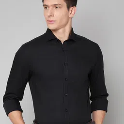 Bruun & Stengade Men Black Slim Fit Cotton Formal Shirt-image-99