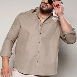 Instafab Plus Classic Long Sleeves Cotton Casual Shirt-image-15